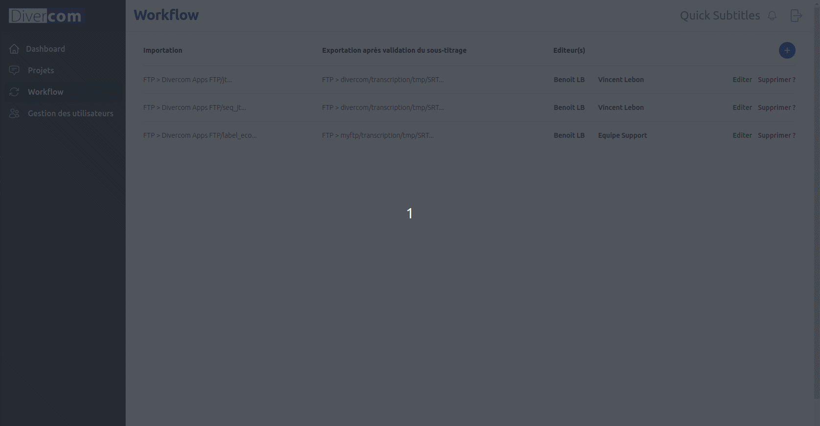 Workflow et correction simultanée par plusieurs utilisateurs
